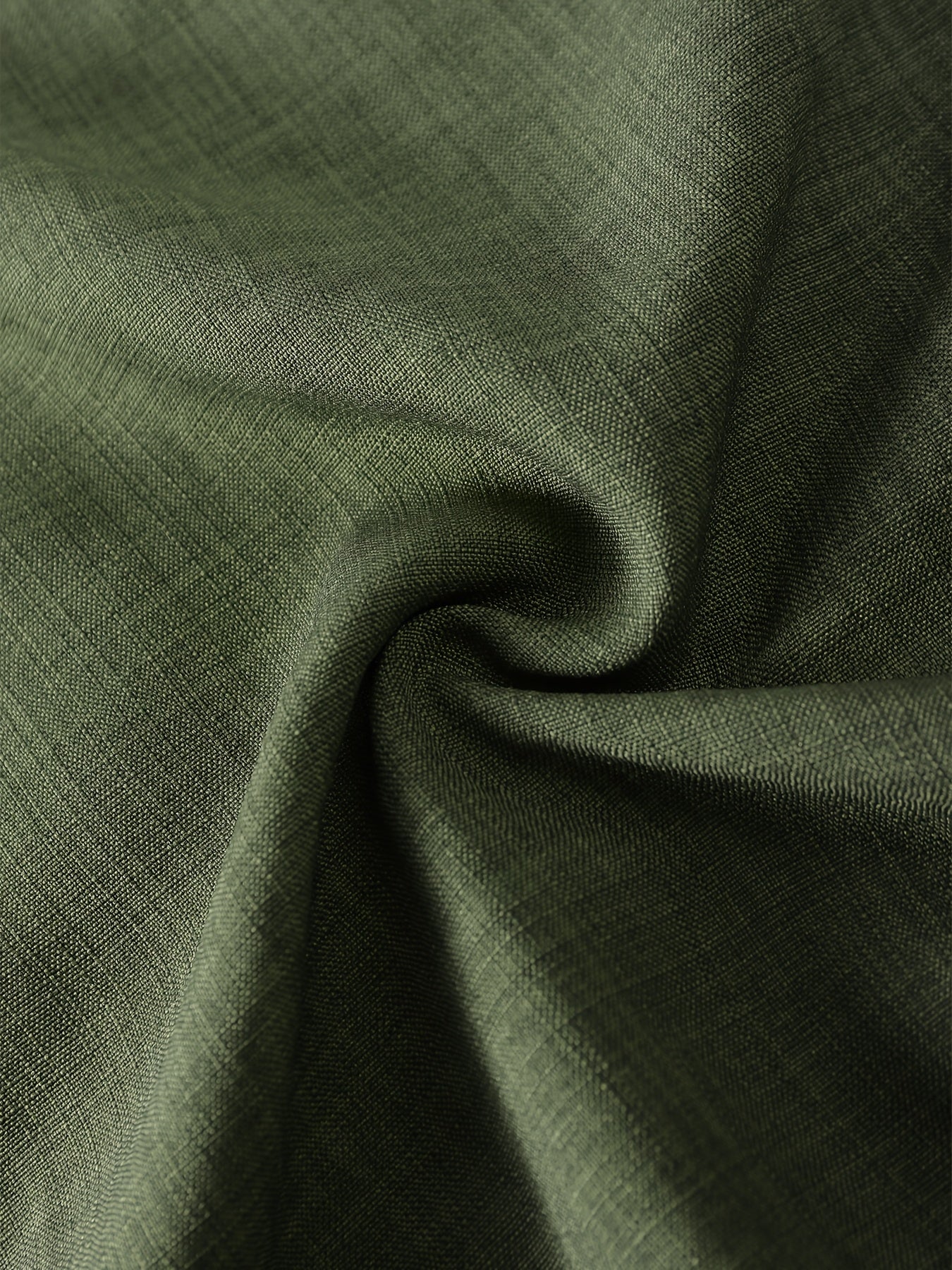 Men's Casual Long Sleeve Button-Up Shirt with Contrast Collar & Drawstring Pants, Green & White Color Block Design, Perfect for Spring/Fall, Regular Fit, Non-Stretch Fabric, Casual Attire