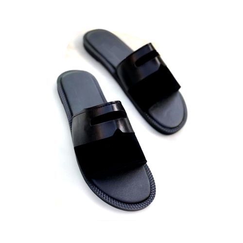 10K Suede Leather Slipper - Flat Heel